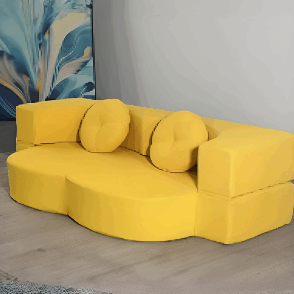 Modern open plan office with ergonomic furniture for a multinational corporation
