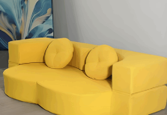 Close up of durable furniture materials used in coworking environments