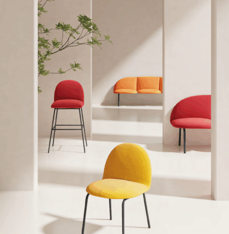 Professional procurement manager reviewing office furniture quality certificates