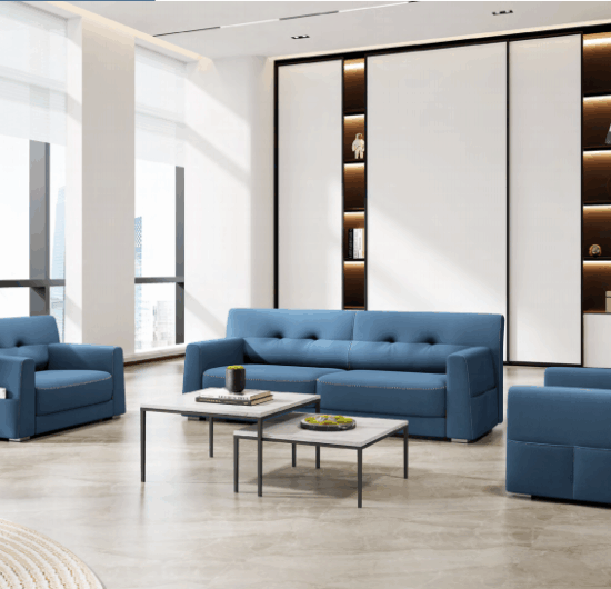 Modular office workstation setup for collaborative team environments