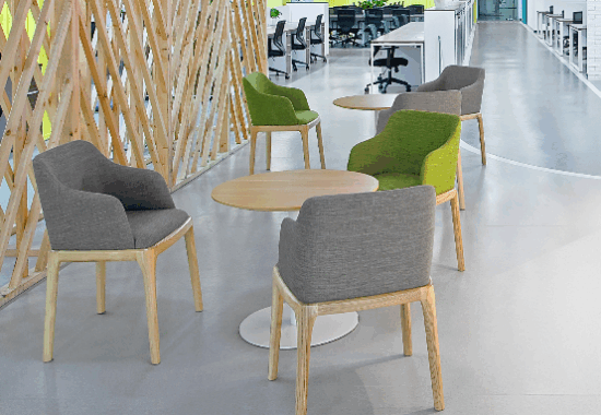 A procurement manager reviewing a detailed furniture price breakdown