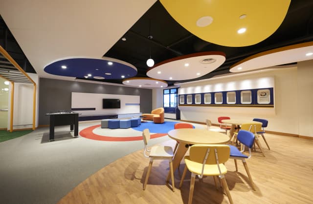 chairs and desks