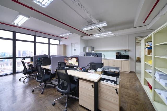 office desk and chair