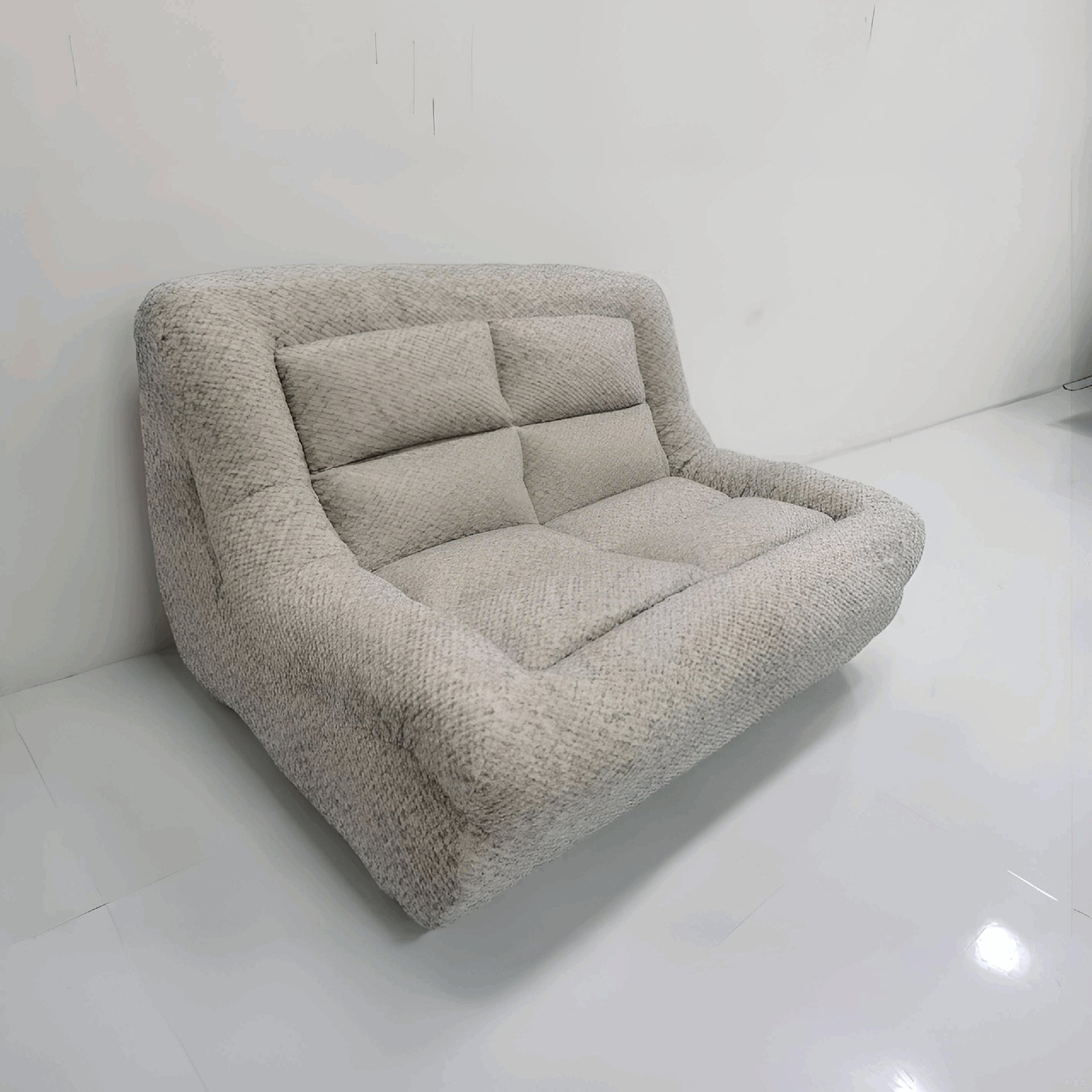 Close up of high quality PET felt acoustic material used in office dividers