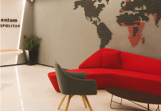 Sustainable wood furniture in a boutique hotel suite