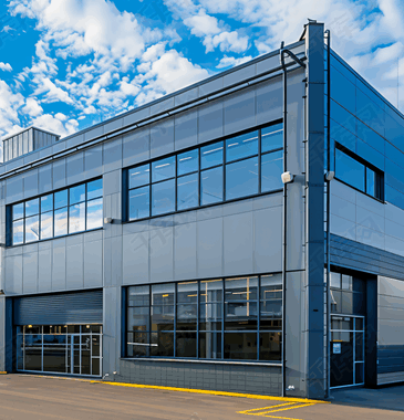 Professional consultant discussing pharmaceutical workspace planning