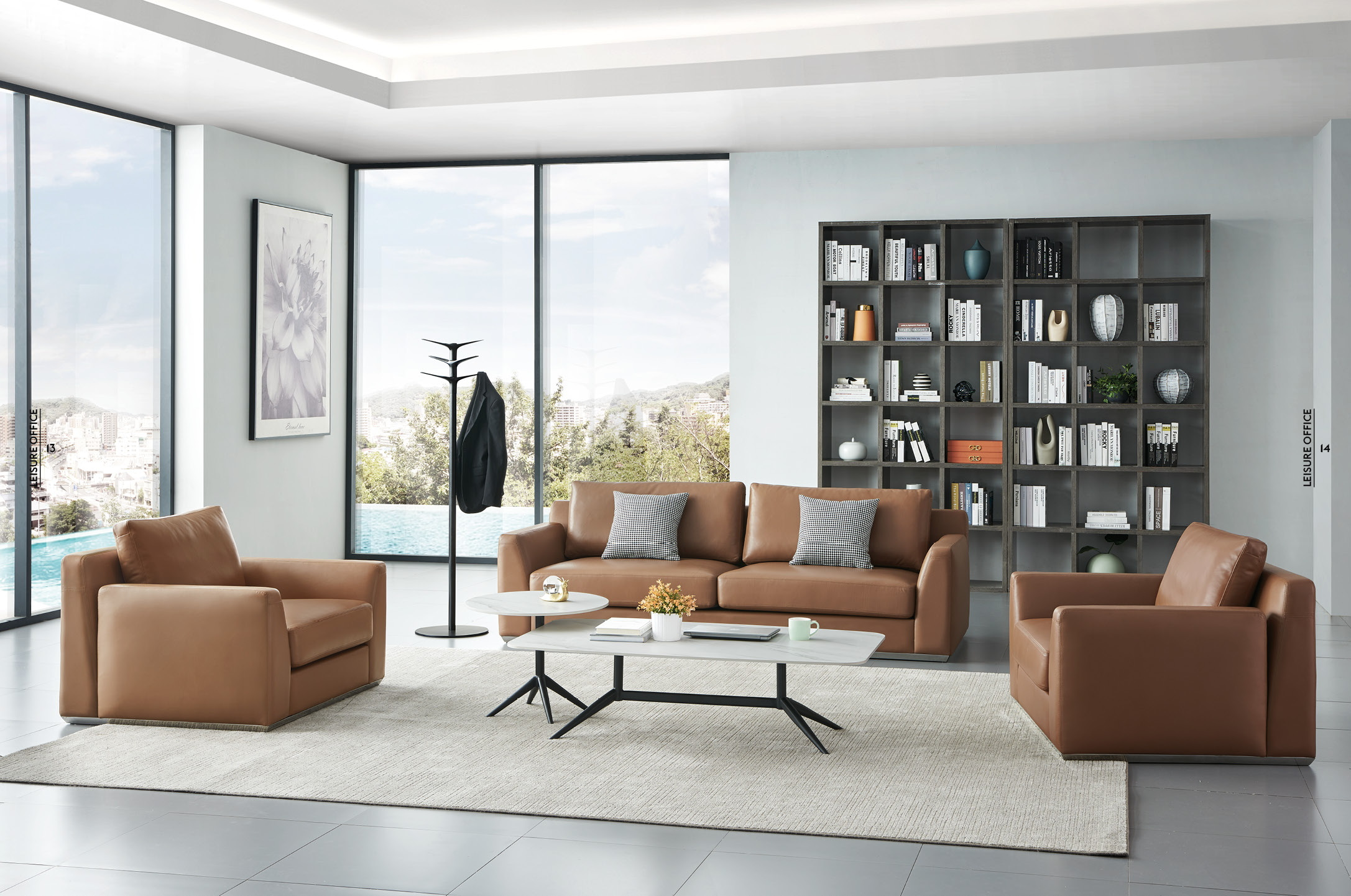 Professional office furniture showroom displaying 2026 design trends